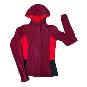 BEBE SPORT Full Zip Hoodie Women's Small Athletic Performance Made in the USA